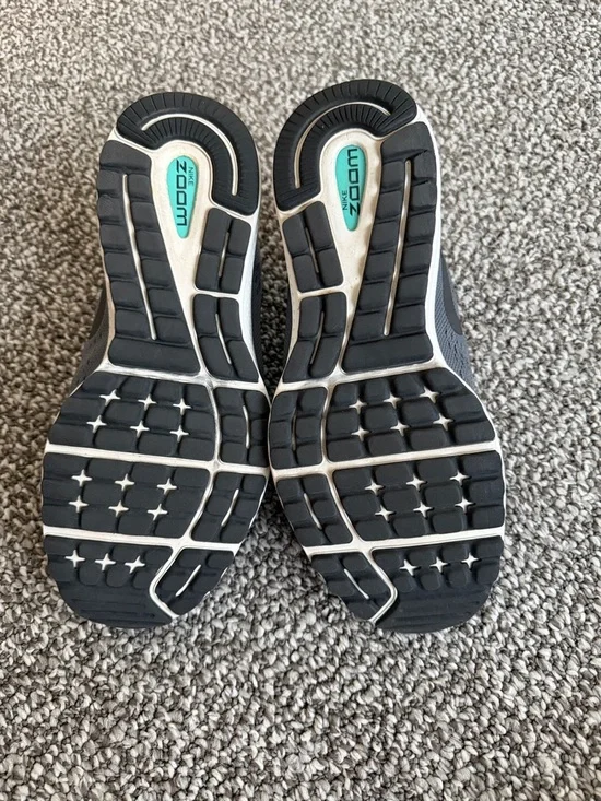 Nike Dark Gray Running Sneakers with Teal Accents - Picture 5 of 5